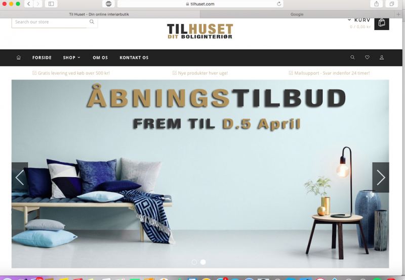 tilhuset.com site åbningstilbud